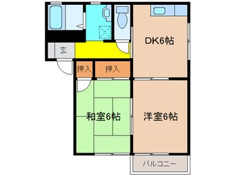 間取図 グリーン・メドゥＡ棟