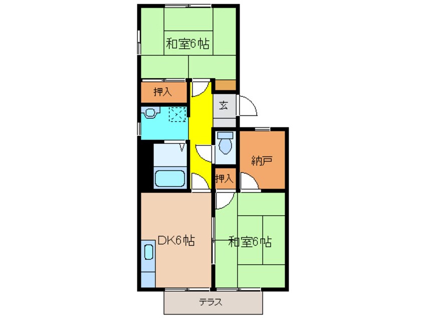 間取図 前田ハイツＢ棟