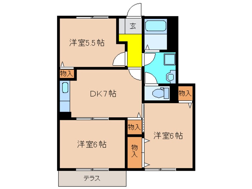 間取図 コウジィー・コート