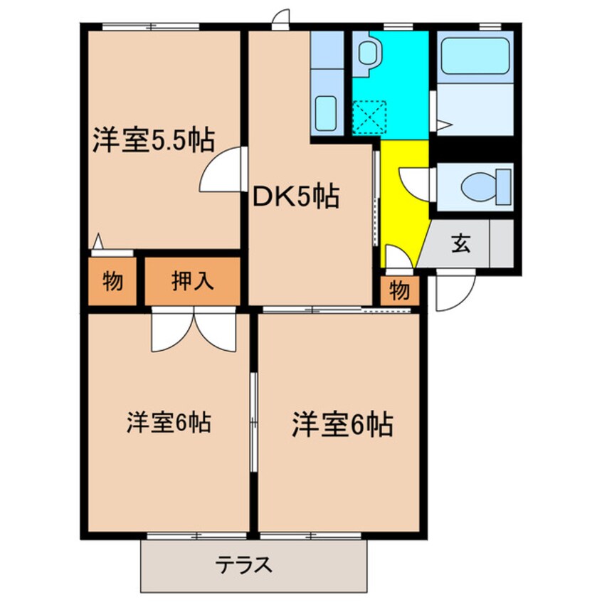 間取図 ディアス甲栄台Ｃ棟