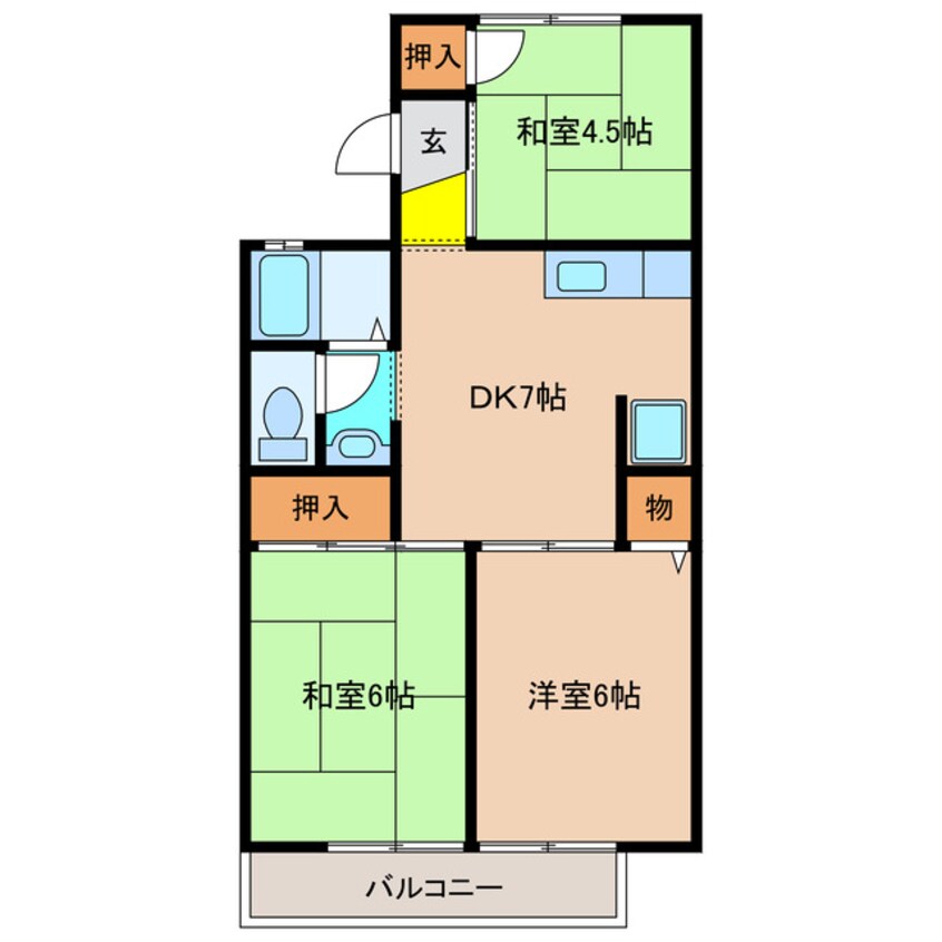 間取図 ジュネス北六甲