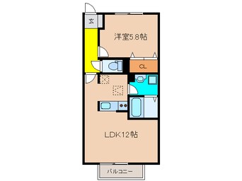 間取図 アンソレイエＣ棟