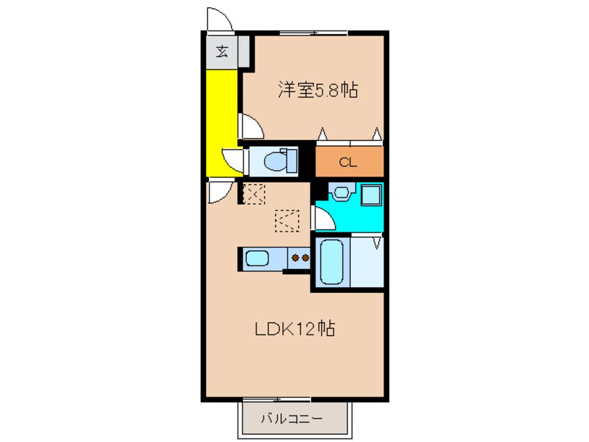 間取図 アンソレイエＣ棟