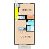 アンソレイエＣ棟 1LDKの間取り
