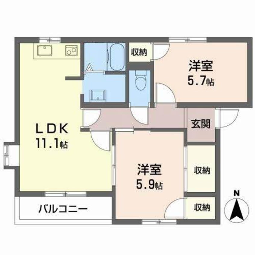 間取図 メゾン六甲Ａ棟