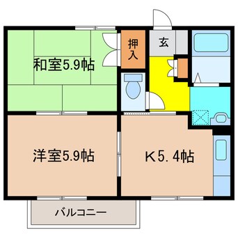 間取図 グラスグリーンＡ棟