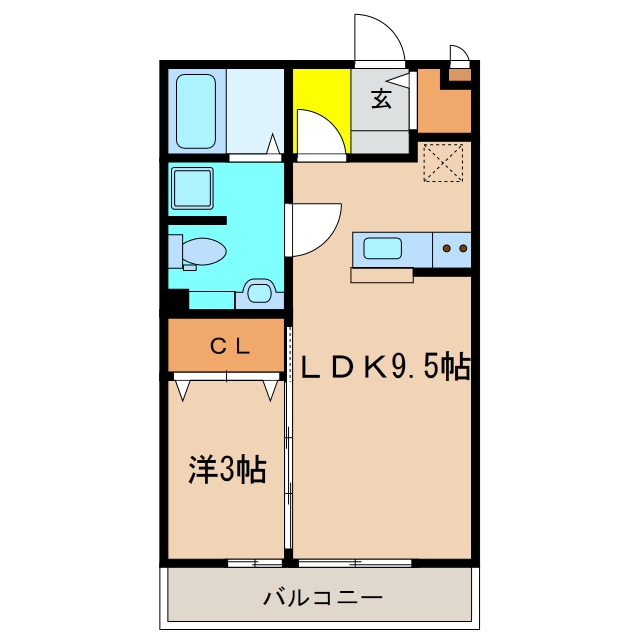 間取り図 フレエール谷上