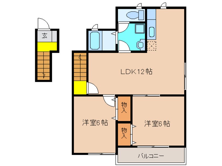 間取図 フォレストヴィラⅡ