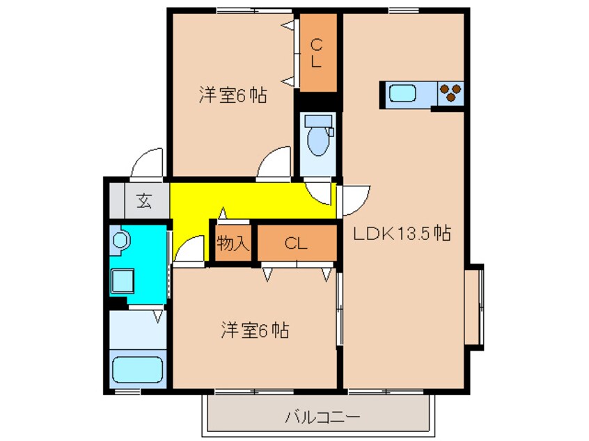 間取図 メープル南口Ａ棟