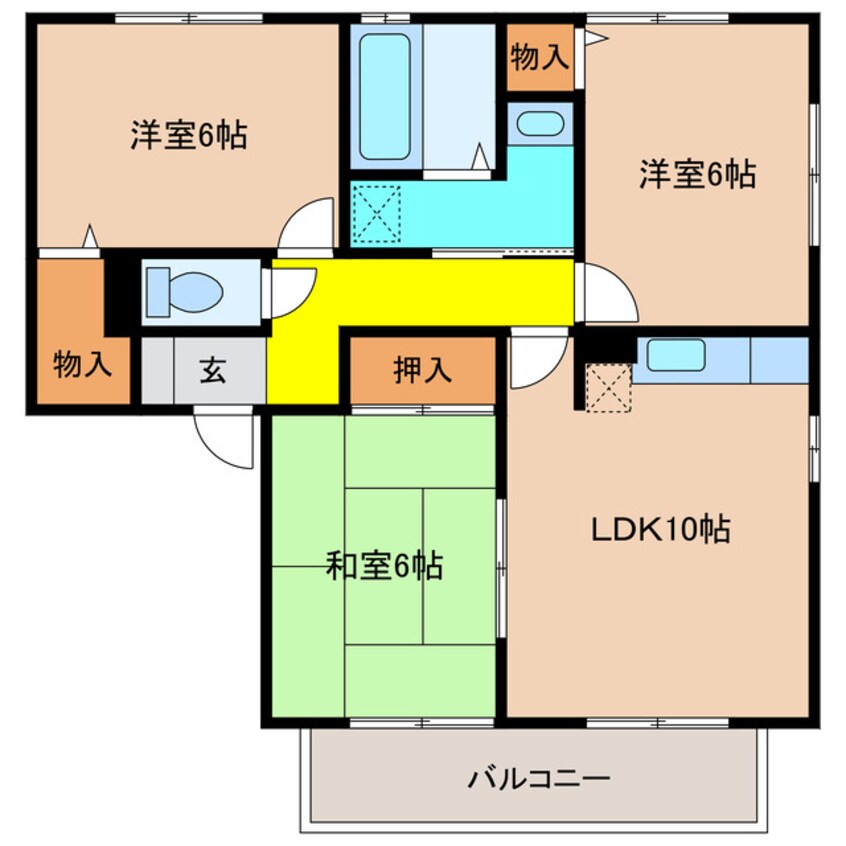 間取図 トワイライトＢ棟