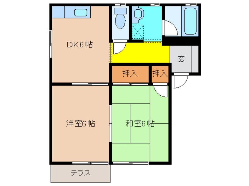 間取図 George House Ｂ棟