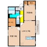 ブリックガーデン 2LDKの間取り