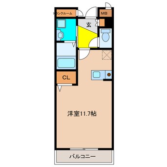間取図 クラールオストベルグⅡ