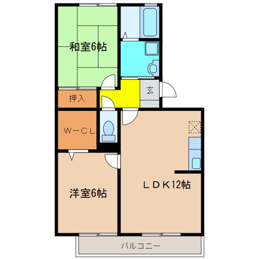 間取図 ラ・メール横山