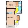 インテックス北神戸 1LDKの間取り