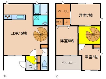 間取図 ヴィレッジパルモＢ棟
