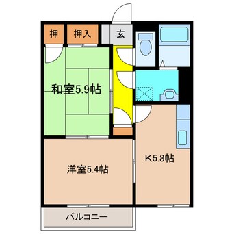 間取図 フレグランス北神戸Ｃ棟