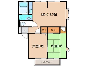 間取図 サンビレッジ十五谷