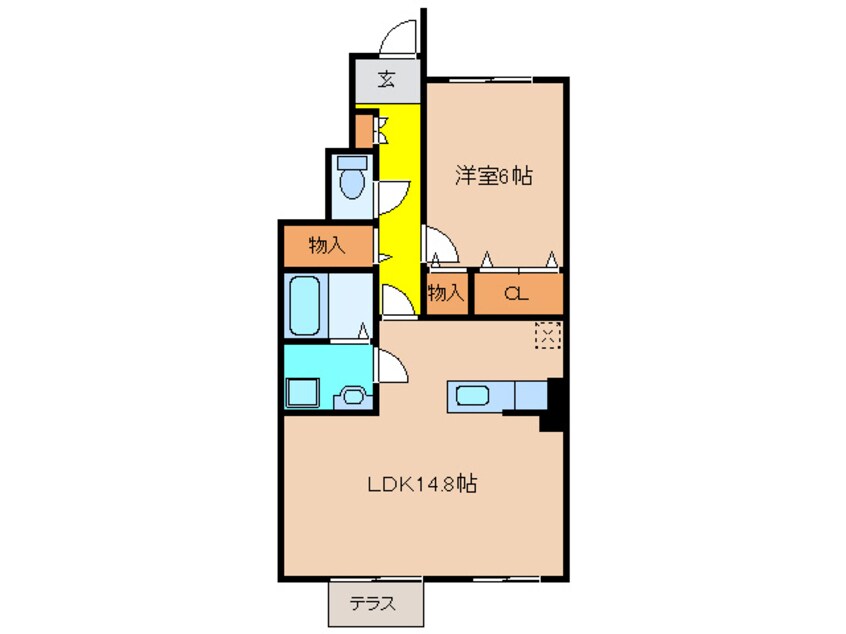 間取図 ソレアード・コーポ