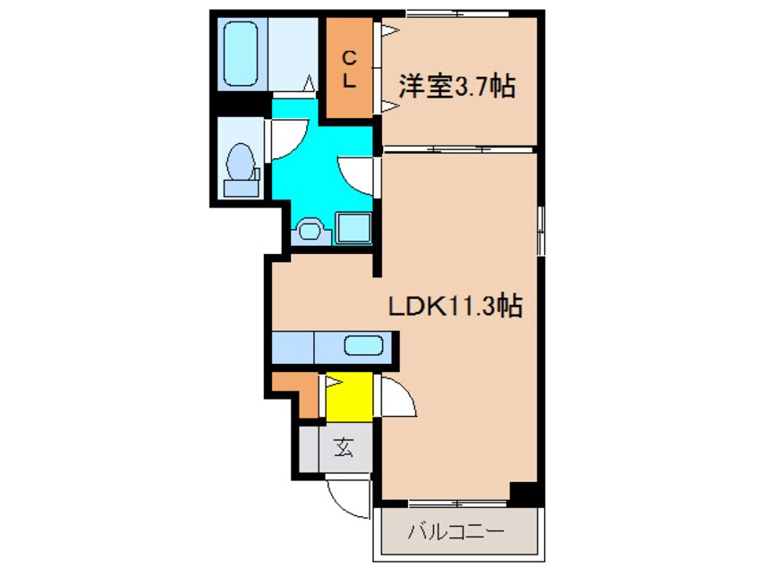 間取図 レジデンス有馬