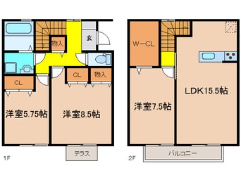 間取図 ルーチェセッテＡ棟