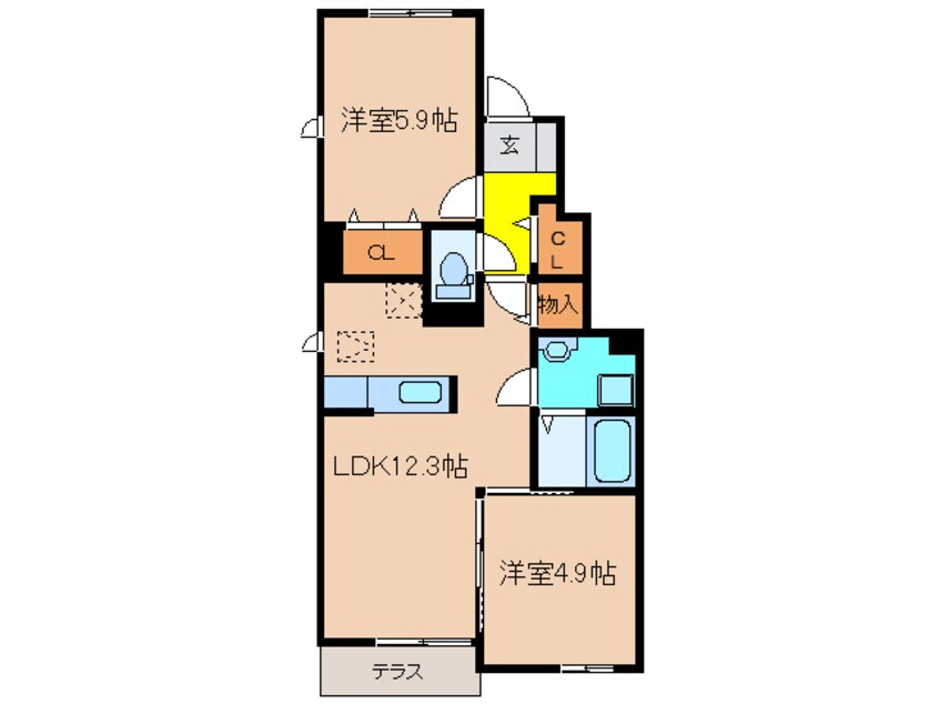 間取図 サンリットⅡ