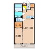 ラヴィール・メゾン 1LDKの間取り
