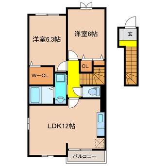 間取図 シエル・アンシャンテ
