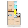 チェリーヒルズ北六甲 2LDKの間取り