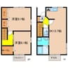 ウエステリアコートＤ 2LDKの間取り