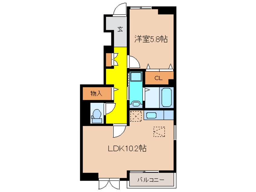 間取図 エスポワール道場