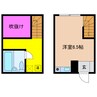 スマイルⅢ番館 1Rの間取り