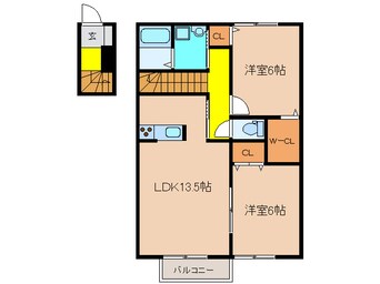 間取図 フレッツァ神戸山田Ｂ棟