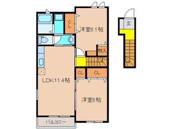 間取図 エーデル