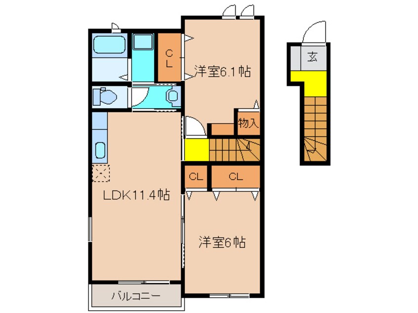 間取図 エーデル