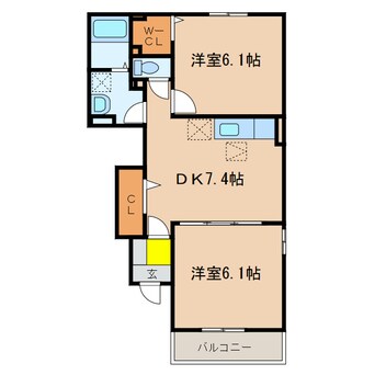 間取図 カーサ・アルドーレⅠ