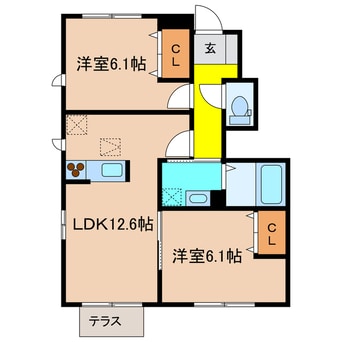間取図 リアンＢ棟