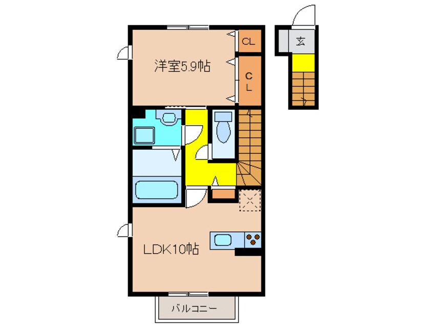 間取図 プランドール（三田）