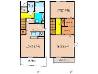 間取図 カーサ　フォンターナ