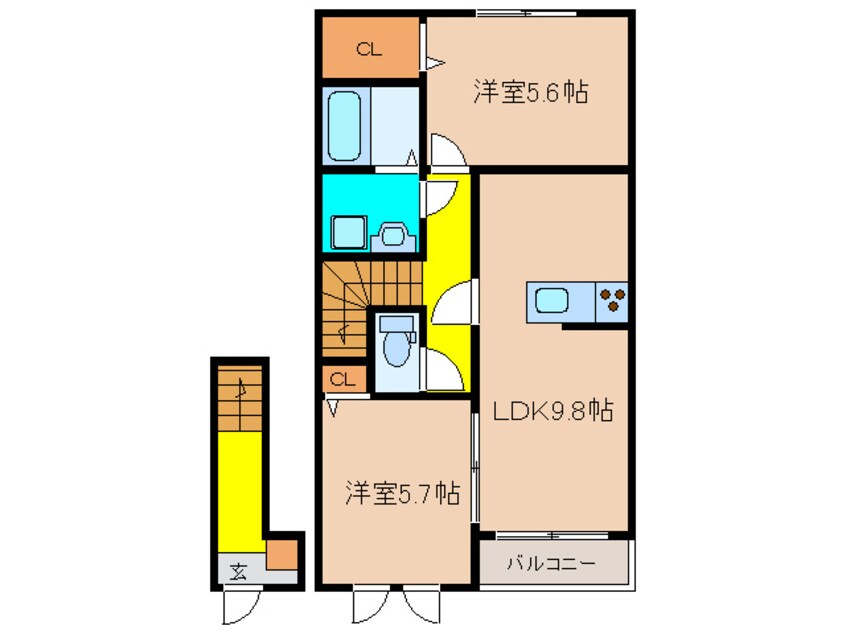 間取図 ウエストヒルズ西六甲