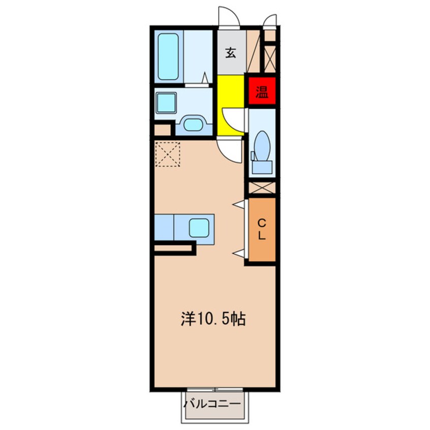 間取図 ＨＩＴＯＭＩ　ＤＯＲＭＩＴＯＲＹ