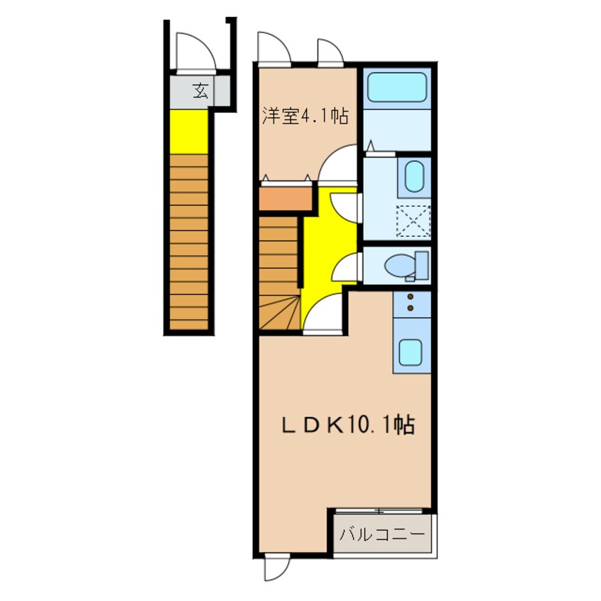 間取図 エッセンティア谷上