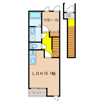 間取図 エッセンティア谷上