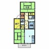 前田ハイツＡ棟 2Kの間取り