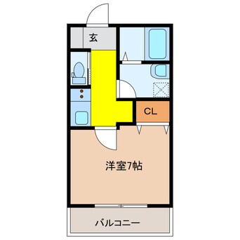 間取図 クレリア神戸