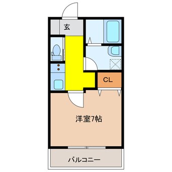 間取図 クレリア神戸