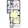 Ｃｏｌｌｉｎａ 1LDKの間取り