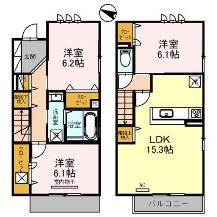 間取図 アミティ屋敷町