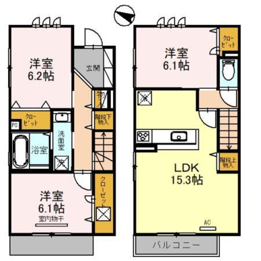 間取図 アミティ屋敷町