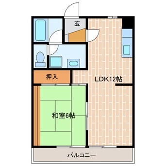 間取図 アーベイン中泉